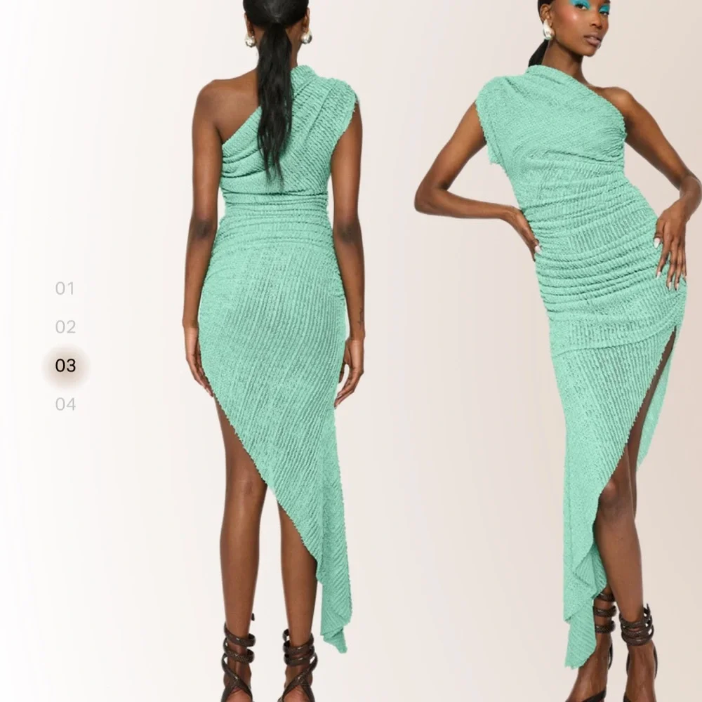 COUCOO PASU DRESS - DUCK EGG - Picture 2 of 3